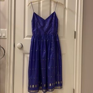 New-with-tags Tracey Feith purple silk dress.
